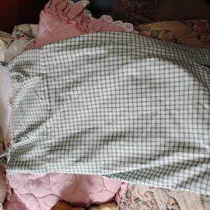 Hollister Black  and White Checkered Midi Dress